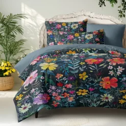 Plants Trees Fowers Floral Duvet Cover Set 2-piece Set 3-piece Set Lightweight Soft Short Plush Set Thickened Felt Square Bed