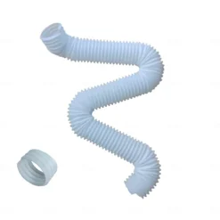 Plastic Downspout Extension - Durable and Flexible Rainwater Drainage Solution with Round Connector for Seamless Piping System Extension, 1pc/2pcs Piece for Home and Garden Use