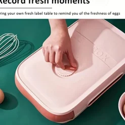 Plastic Stackable Egg Holder Storage Box, Drawer Rolling Refrigerator Eggs Organizer, Space Saver Container, Fresh-keeping Egg Tray, Kitchen Accessories