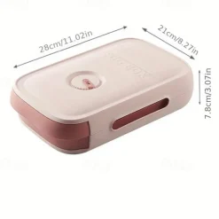 Plastic Stackable Egg Holder Storage Box, Drawer Rolling Refrigerator Eggs Organizer, Space Saver Container, Fresh-keeping Egg Tray, Kitchen Accessories