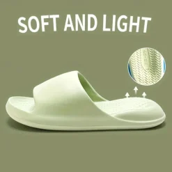 Plush Comfort Indoor Slides Slippers Featherweight Non-Slip Solid Colors for Home Bath Use