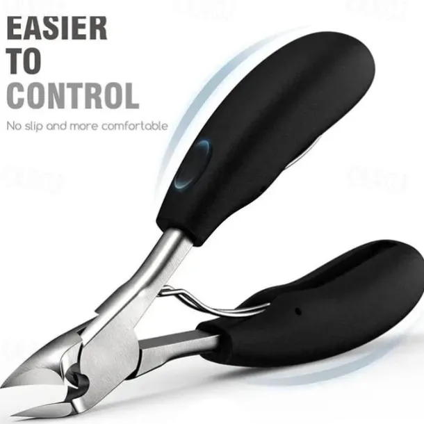 Podiatrist Toenail Clippers, Professional Thick & Ingrown Toe Nail Clippers For Men & Seniors, Pedicure Clippers Toenail Cutters, Super Sharp Curved Blade Grooming Tool