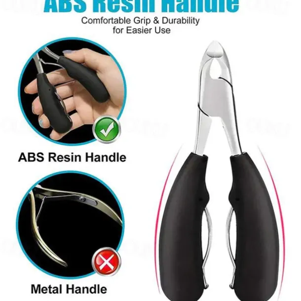 Podiatrist Toenail Clippers, Professional Thick & Ingrown Toe Nail Clippers For Men & Seniors, Pedicure Clippers Toenail Cutters, Super Sharp Curved Blade Grooming Tool