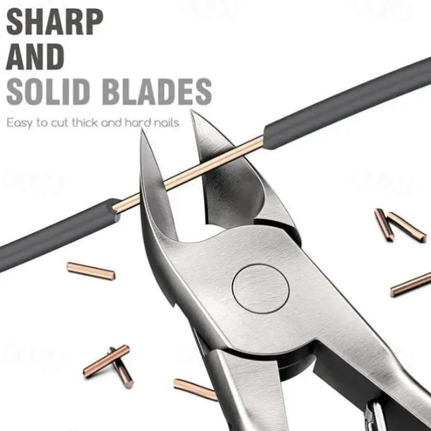 Podiatrist Toenail Clippers, Professional Thick & Ingrown Toe Nail Clippers For Men & Seniors, Pedicure Clippers Toenail Cutters, Super Sharp Curved Blade Grooming Tool