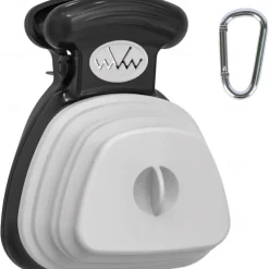 Pooper Scooper, Expandable Pet Poop Picker, Portable Dog Pooper Scooper for Small and Large Dogs, Waste Bag Storage Compartment