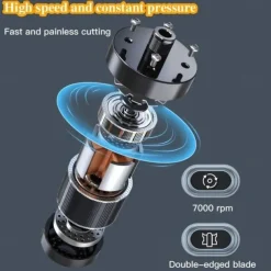 Portable & Painless Nose Hair Trimmer - Versatile, Stylish, Rechargeable, Precision Grooming for Nose, Ears, and Eyebrows - High-Torque Motor, Ergonomic Design, Compact, Travel-Friendly