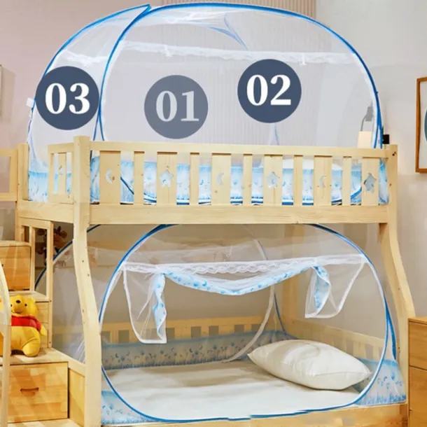 Portable Anti-Mosquito Camping Tent with Hand-Throw Net Lightweight & Durable Polyester Fabric for Outdoor Adventures Large Size Foldable Outdoor Mosquito Net Portable Outdoor