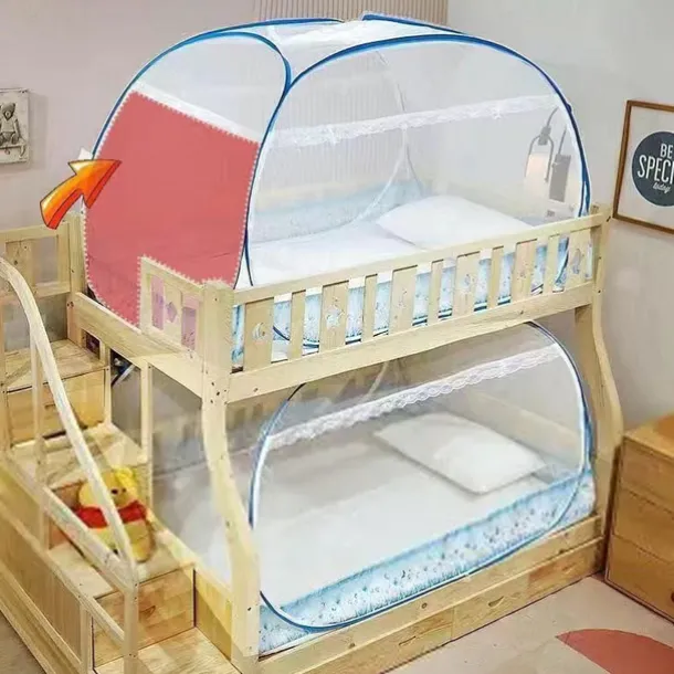 Portable Anti-Mosquito Camping Tent with Hand-Throw Net Lightweight & Durable Polyester Fabric for Outdoor Adventures Large Size Foldable Outdoor Mosquito Net Portable Outdoor