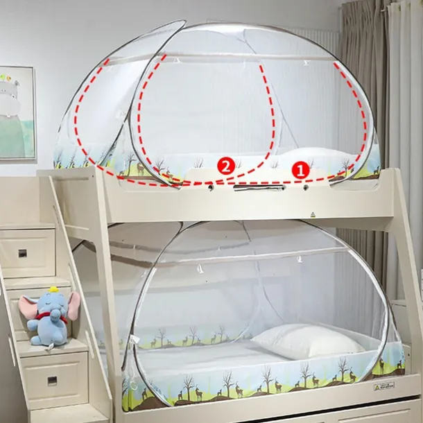 Portable Anti-Mosquito Camping Tent with Hand-Throw Net Lightweight & Durable Polyester Fabric for Outdoor Adventures Large Size Foldable Outdoor Mosquito Net Portable Outdoor