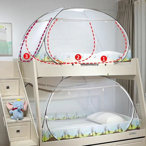 Portable Anti-Mosquito Camping Tent with Hand-Throw Net Lightweight & Durable Polyester Fabric for Outdoor Adventures Large Size Foldable Outdoor Mosquito Net Portable Outdoor