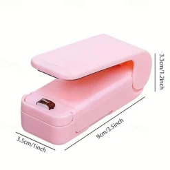 Portable Bag Heat Sealer, Plastic Package Storage Bag Snack Sealer Clip Mini Sealing Machine Handy Sticker Seal For Food Snack Gadgets