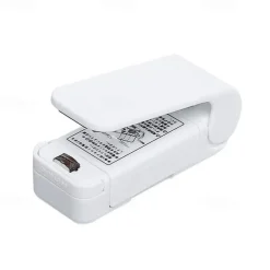 Portable Bag Heat Sealer, Plastic Package Storage Bag Snack Sealer Clip Mini Sealing Machine Handy Sticker Seal For Food Snack Gadgets