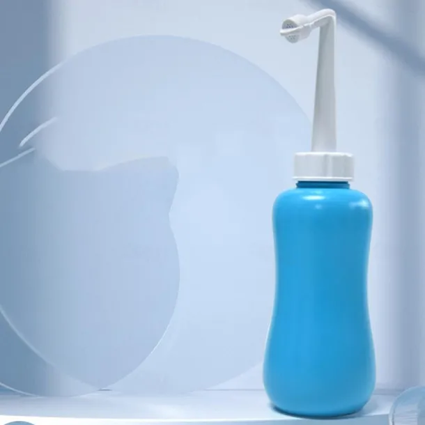 Portable Bidet Sprayer EVA Bottle 300/400/600 ml Detachable Nozzle Head with Case, Travel Handheld Large Bottle for Toilet Bathroom Shattaf Hand Spray