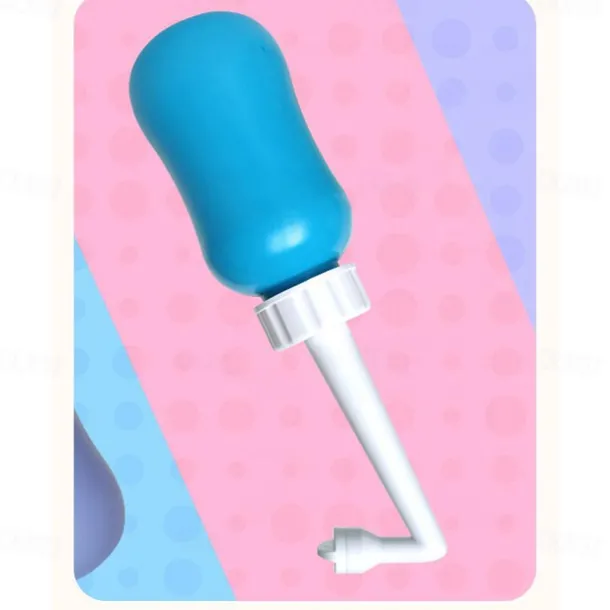 Portable Bidet Sprayer EVA Bottle 300/400/600 ml Detachable Nozzle Head with Case, Travel Handheld Large Bottle for Toilet Bathroom Shattaf Hand Spray