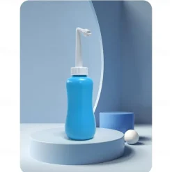 Portable Bidet Sprayer EVA Bottle 300/400/600 ml Detachable Nozzle Head with Case, Travel Handheld Large Bottle for Toilet Bathroom Shattaf Hand Spray