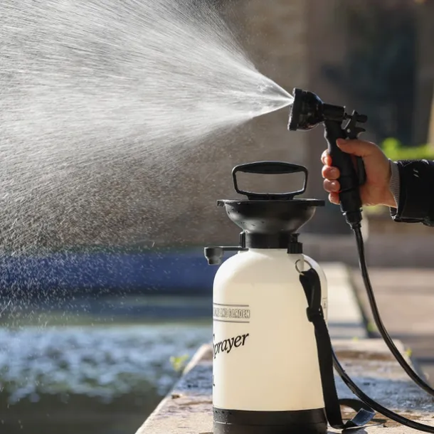 Portable Camping Shower, 10 Spray Modes, Insulated Pressure Sprayer, Warm Water Outdoor Shower for Hiking, Beach, Pet Washing