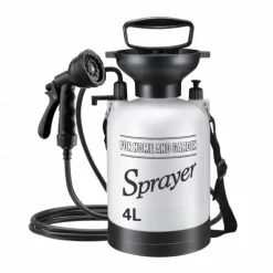 Portable Camping Shower, 10 Spray Modes, Insulated Pressure Sprayer, Warm Water Outdoor Shower for Hiking, Beach, Pet Washing