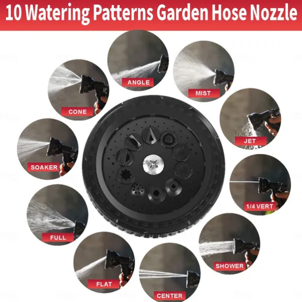 Portable Camping Shower, 10 Spray Modes, Insulated Pressure Sprayer, Warm Water Outdoor Shower for Hiking, Beach, Pet Washing