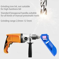 Portable Drill Bit Sharpener Corundum Resisting Drill Polishing Corundum Grinding Wheel Tool Grinder Wheel Tool 2.0-12.5mm Drill Bits
