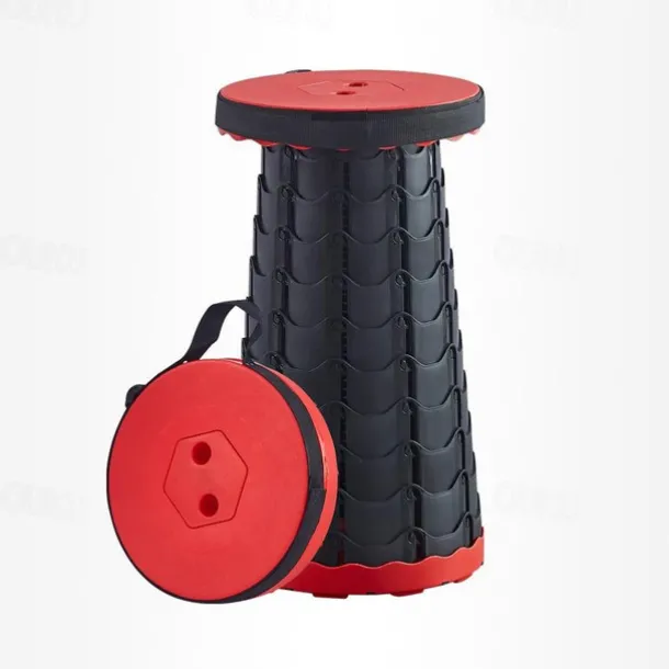 Portable Folding Stool Collapsible Stool for Queuing, Fishing, and Outdoor Camping Ultralight and Adjustable with extendable height 45cm/17.7in