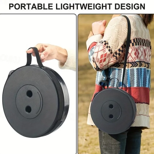 Portable Folding Stool Collapsible Stool for Queuing, Fishing, and Outdoor Camping Ultralight and Adjustable with extendable height 45cm/17.7in