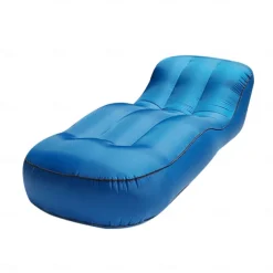 Portable Inflatable Sofa - Lazy Sofa Foldable Lounge Chair with Pedal Comfortable Combination Flocking - Suitable for Camping, Hiking, and Sunbathing at Home