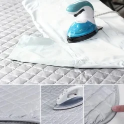 Portable Ironing Mat Blanket (Iron Anywhere) Ironing Board Replacement, Iron Board Alternative Cover Portable Ironing Board Cover/Padding /Quilting Washer/Dryer Heat Pad