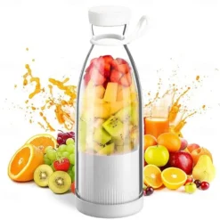 Portable Juicer, Mini Electric Fruit Blender, Rechargeable Juice Maker, Compact Shake Cup for Smoothies & Juices