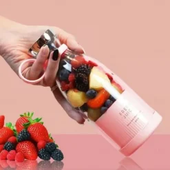 Portable Juicer, Mini Electric Fruit Blender, Rechargeable Juice Maker, Compact Shake Cup for Smoothies & Juices