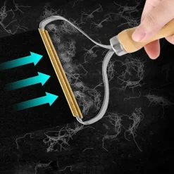 Portable Lint Remover Clothes Fuzz Fabric Shaver Brush Tool Power-Free Fluff Removing Roller for Sweater Woven Coat