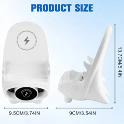 Portable Mini Chair Wireless Charger Phone Holder,Wireless Fast Charger Multifunctional Phone Holder, Multifunctional Wireless Fast Charging Station,3 in 1 Wireless Charger with Speaker Function