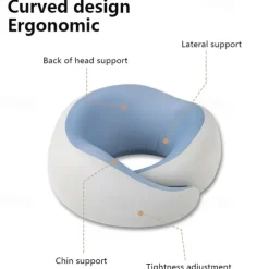 Portable Neck Protection U-Shaped Pillow, surrounds and Supports The vertebrae, Suitable for Airplanes and Cars