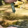 Portable Outdoor Survival Water Filter Straw for Camping, Hiking, and Wilderness Purification 1PCS