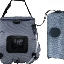 Portable Solar Shower Bag for Camping, Solar Heated Shower with Temperature Indicator, Leak-Proof Outdoor Shower for Hiking, Beach, Travel & Emergency Use