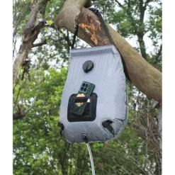 Portable Solar Shower Bag for Camping, Solar Heated Shower with Temperature Indicator, Leak-Proof Outdoor Shower for Hiking, Beach, Travel & Emergency Use