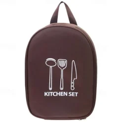 Portable Storage Pouch for BBQ Camp,Canvas Cookware Knife Storage Bag,Camping Cookware Storage Bag for BBQ Camp Cookware Kitchen Pattern