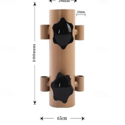 Portable Tent Holder Tube Camping Awning Rod Holder Canopy Rod Fixed Tube with Tent Pegs Tent Fixed Stand Holder