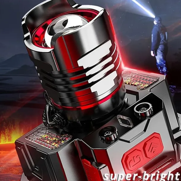 Portable USB Rechargeable Sensor Headlamp - Super Bright Waterproof Zoom Fishing Torch Head Light for Outdoor Camping Light