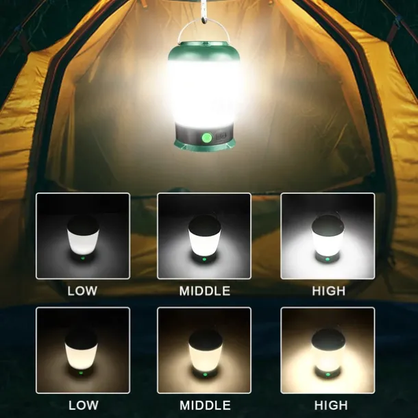 Portable USB Rechargeable Camping Light - Outdoor Waterproof Multi-Function LED Hanging Emergency Light