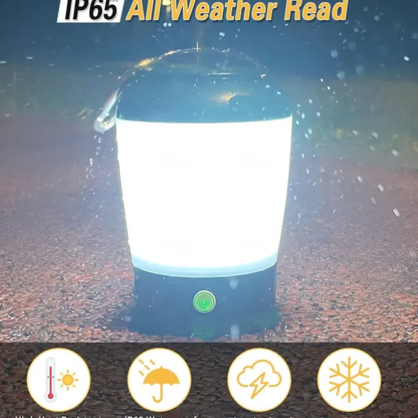 Portable USB Rechargeable Camping Light - Outdoor Waterproof Multi-Function LED Hanging Emergency Light