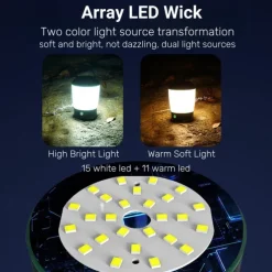 Portable USB Rechargeable Camping Light - Outdoor Waterproof Multi-Function LED Hanging Emergency Light