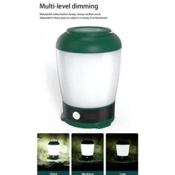 Portable USB Rechargeable Camping Light - Outdoor Waterproof Multi-Function LED Hanging Emergency Light