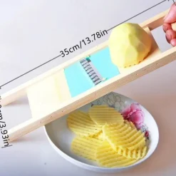 Potato Slicer Cut Potato Grid Artifact Grid Wipe Grid Knife Vegetable Cutter Wave Knife Cut Flower Knife Gadgets Accessories