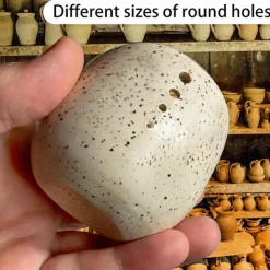 Pottery Herb Stripper Bowl, Small Handmade Resin Herb Stripper, Ceramic Herb Grinder Pill Crusher Set, Grinding is Efficient and Labor-Saving, for Guacamole, Pill Crusher, Spice