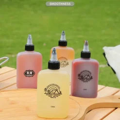 Premium Outdoor Oil Bottle for Camping, BBQ & Hiking - Leakproof, Portable & Durable, 120ml Stainless Steel Container