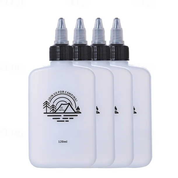 Premium Outdoor Oil Bottle for Camping, BBQ & Hiking - Leakproof, Portable & Durable, 120ml Stainless Steel Container