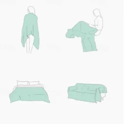 Primaloft Sofa Blanket Full Cover Pure Cotton Plain Color Not Fading Sofa Towel Sofa Cover with Ruffles