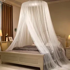 Princess Bed Net Canopy Bedding Decor Sweet Style Round Dome Mosquito Net Dome-Style for Household Use Hanging Princess-Style Tents To Prevent Mosquitoe