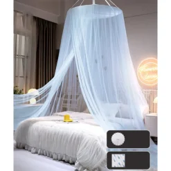 Princess Bed Net Canopy Bedding Decor Sweet Style Round Dome Mosquito Net Dome-Style for Household Use Hanging Princess-Style Tents To Prevent Mosquitoe