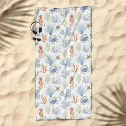 Printed Beach Towel, Lightweight Quick-Dry Sand-Free Beach Blanket, Ideal for Travel, Pool, and Outdoor Use